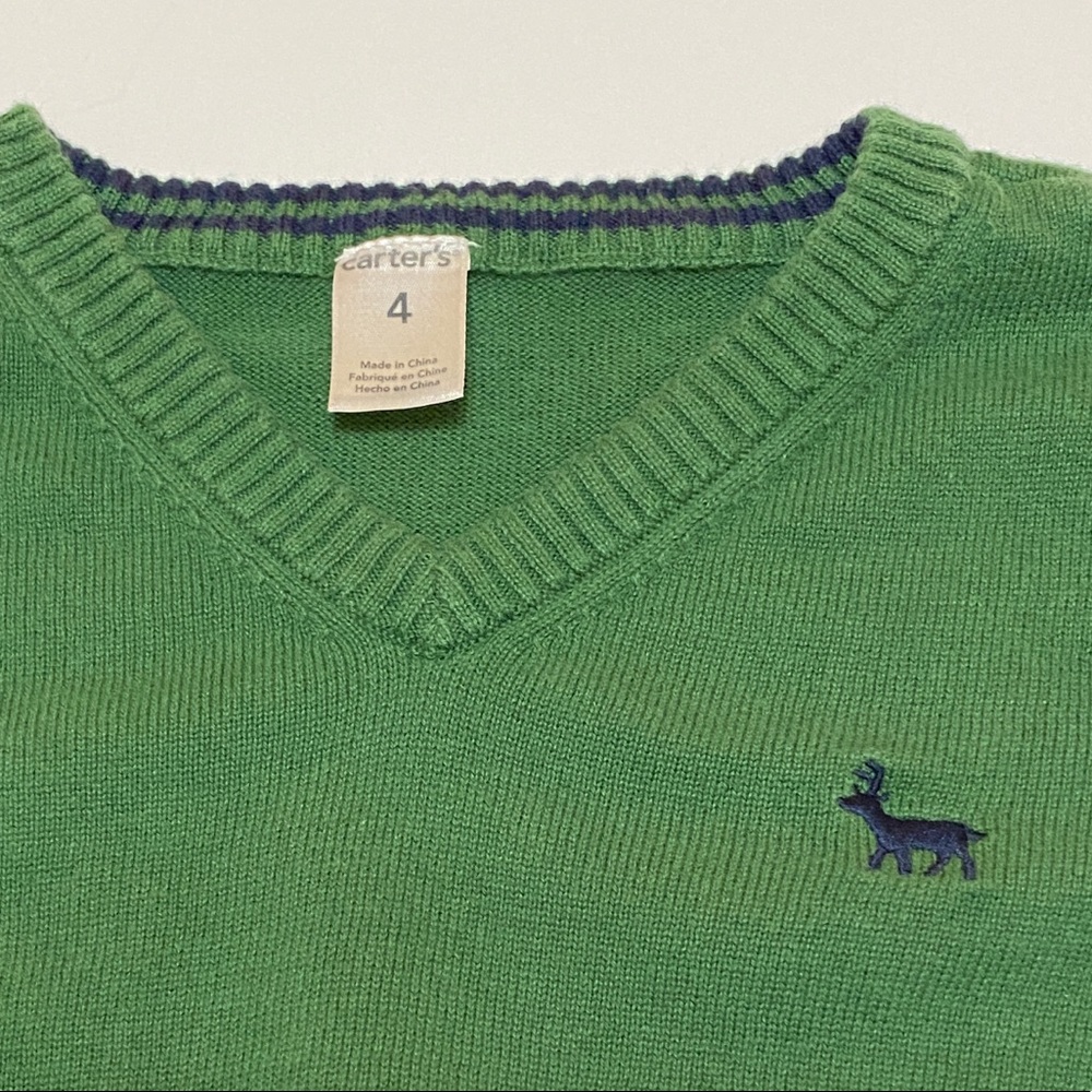 Carter’s 4T boys sweater (green)